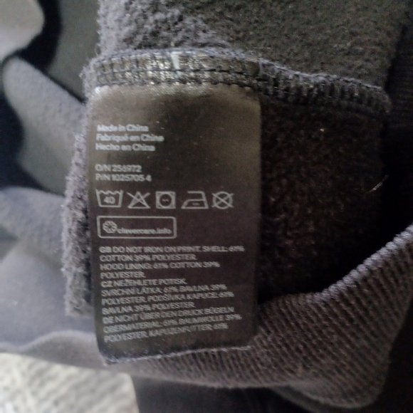 The Smiley Company X H&M Hoodie Mens Size Large Black Logo Pullover Cotton - Picture 8 of 8